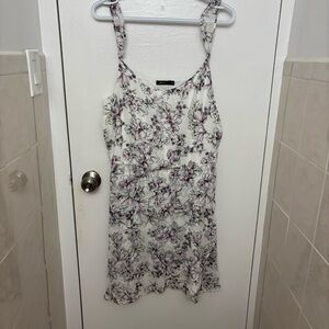 Reitmans Floral Print Sleeveless Dress elastic band